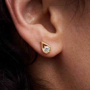 Pandora Infinite 14k Gold Lab-grown Diamond Earrings
