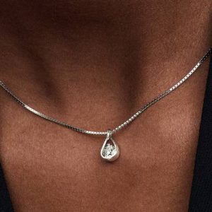 Pandora Infinite 14k White Gold Lab-grown Diamond Pendant Necklace