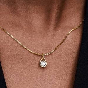 Pandora Infinite 14k Gold Lab-grown Diamond Pendant Necklace