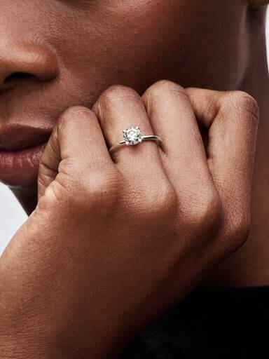 Pandora Era 14k White Gold Lab-grown Diamond Ring - Image 3