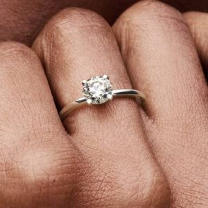 Pandora Era 14k White Gold Lab-grown Diamond Ring