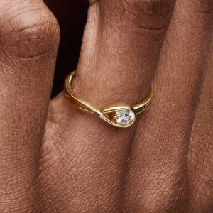 Pandora Infinite 14k Gold Lab-grown Diamond Ring