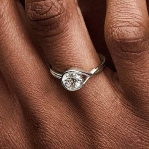 Pandora Infinite 14k White Gold Lab-grown Diamond Ring