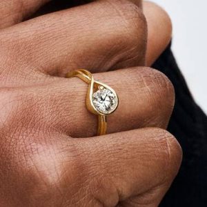 Pandora Infinite 14k Gold Lab-grown Diamond Ring