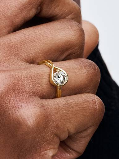 Pandora Infinite 14k Gold Lab-grown Diamond Ring