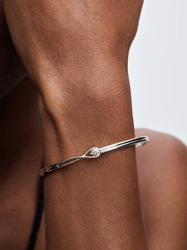 Pandora Infinite 14k White Gold Lab-grown Diamond Bangle - Image 3